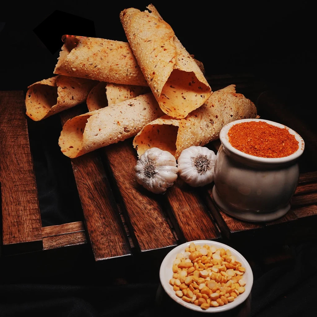 Chana Lahsun Papad